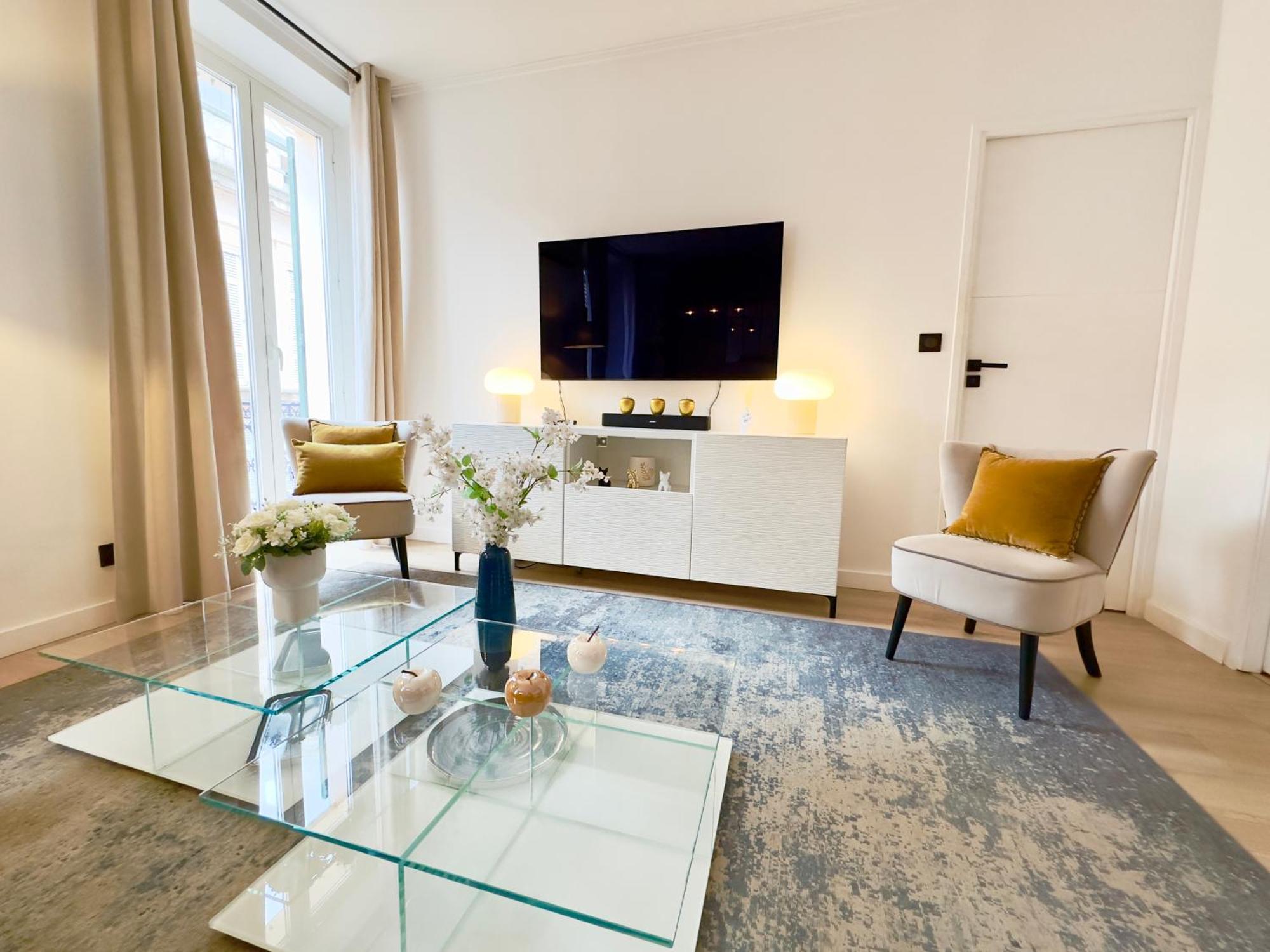 Luxueux 3 Pieces 80M2 - 2Ch - 2 Sdb - 1Mn Beach Croisette Κάννες Εξωτερικό φωτογραφία